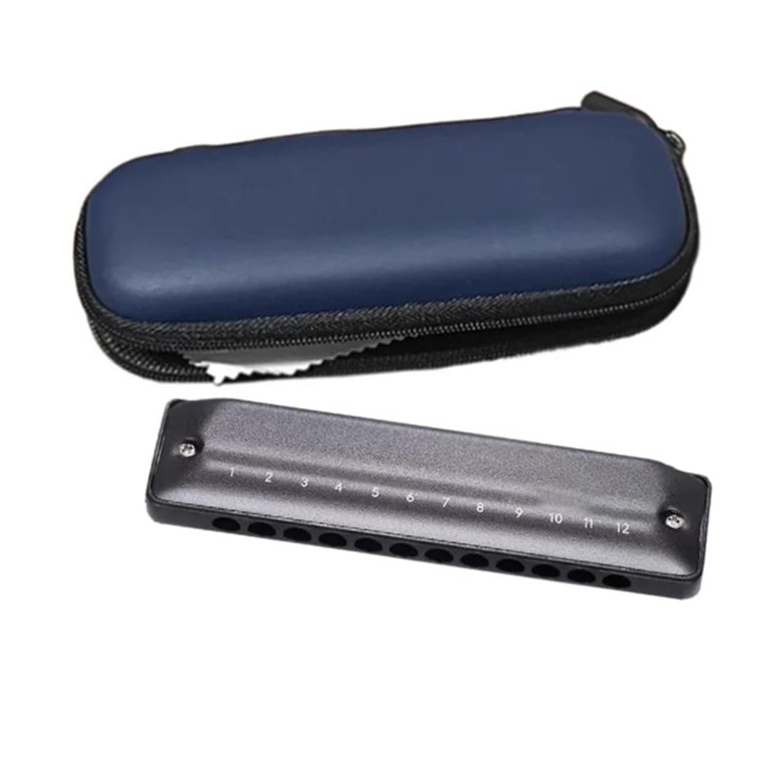 Mundharmonika Diatonische Mundharmonika Mundharmonika 12 Löcher Armonica Professionelle Instrumentos Blues Harp Musikinstrumente(B Tone)