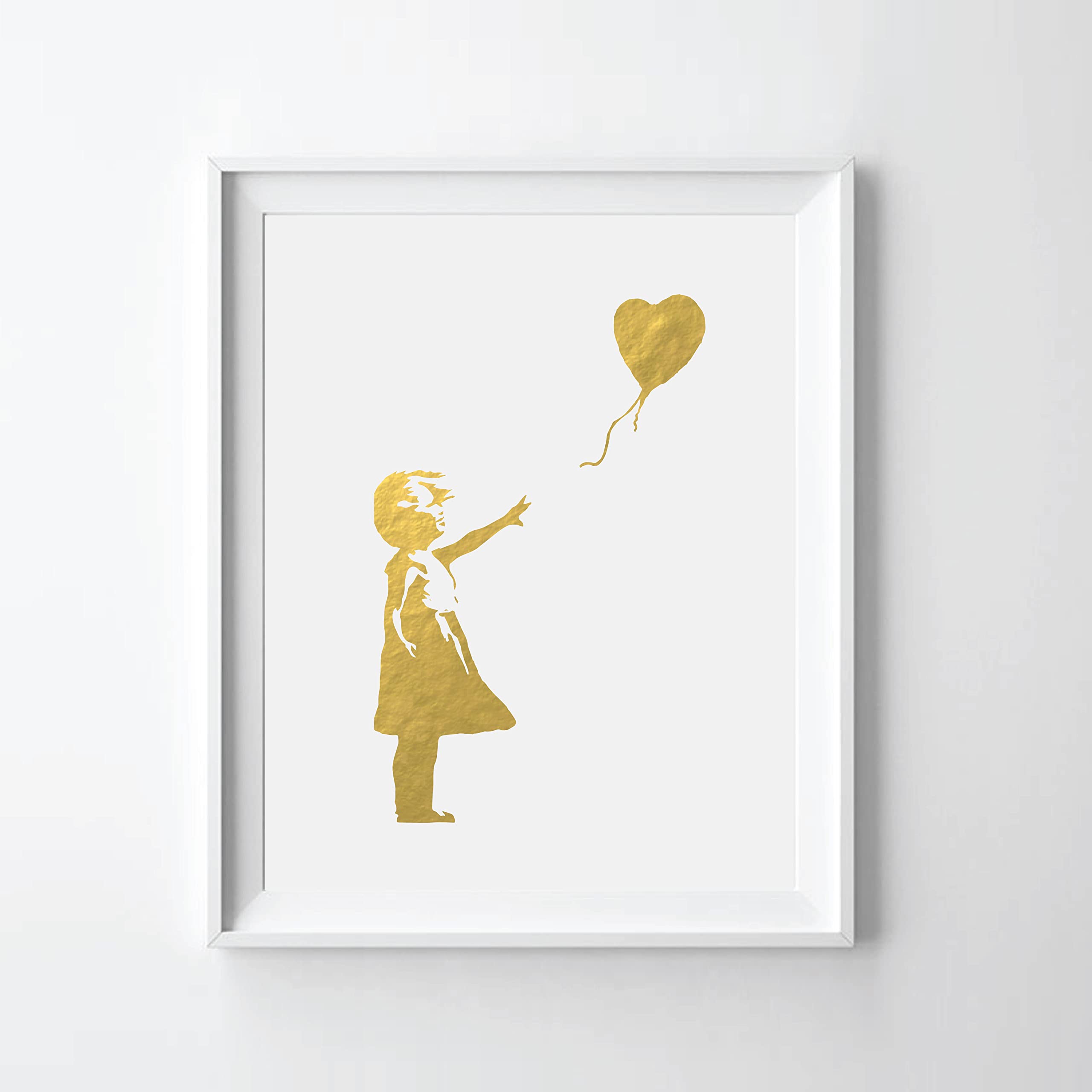 BANKSY Girl with Balloon GOLD WCP特別版 COAアクセサリー