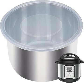 3rd Generation Upgraded Silicone Lid for Instant Pot 6 & 5 Qt, Food-Grade Silicone Instant Pot Lid for Inner Pot, Reusable Bowl & Food Cover, BPA-Free, 9.8 Inches