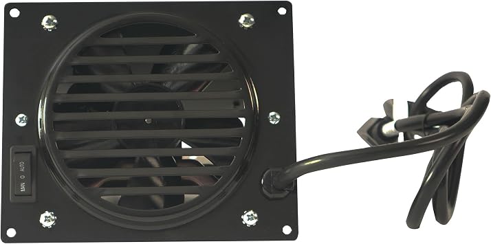 Fan Blower for Bluegrass Living MG Style Gas Space Heaters Greater than 10,000 BTU - Black Finish - Model# BMGB100-BK