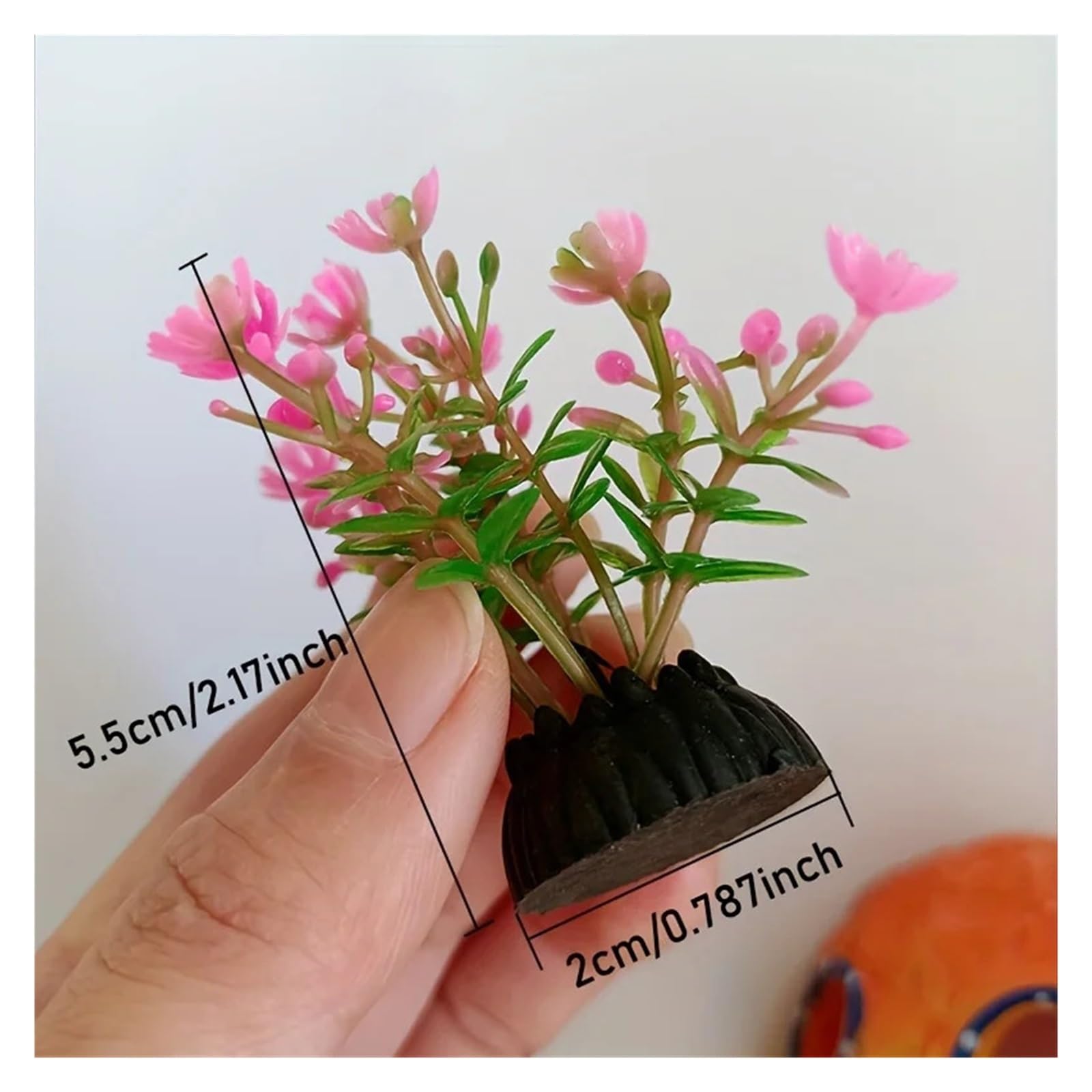 Plantas Artificiales para acuarios, Plantas de Algas Artificiales for Acuario, 10 Unidades, 5, cm x 2