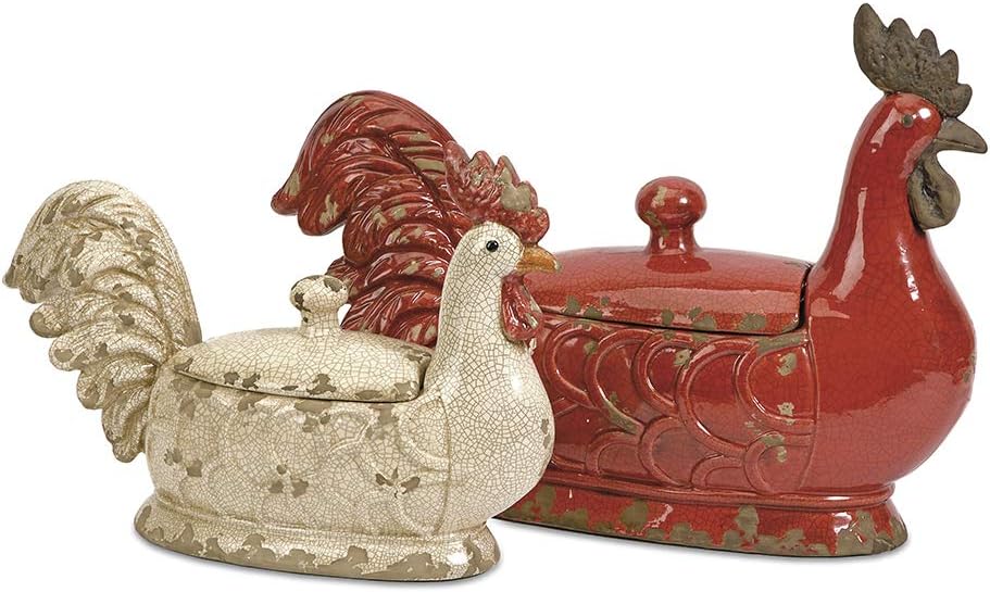🔥 Crazy Deals IMAX 50312 Parker Lidded Dish, Red (Small) - Rooster Shaped Dish with Lid, Butter Dishes - Home Decor Accessories 🔥 Cashback up to 70% IMAX 50312 Parker Lidded Dish, Red (Small) - Rooster Shaped Dish with Lid, Butter Dishes - Home Decor Accessories