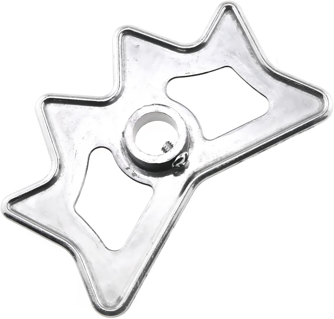 RLECS Billiard Bridge Head Silver Aluminium Alloy Slip-On Moosehead Bridge Head for Billiard Pool Cue Stick