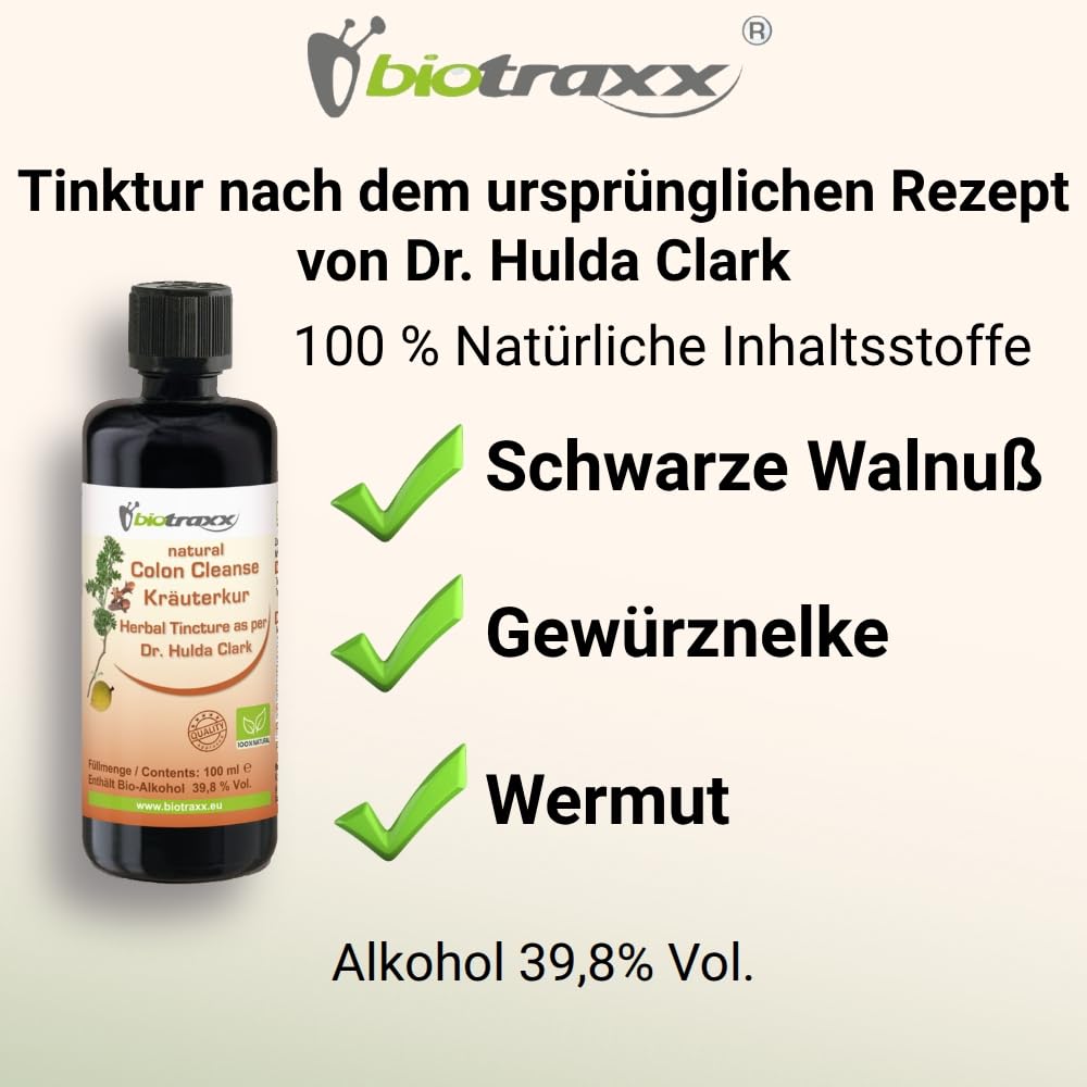 Ziołowy Detoks dla Ludzi - Pełne Oczyszczenie 12 Dni - Orzech Czarny, Goździk i Bylica - Wegański, Bez GMO, Bezglutenowy, 100% Czysty i Naturalny, Niemcy