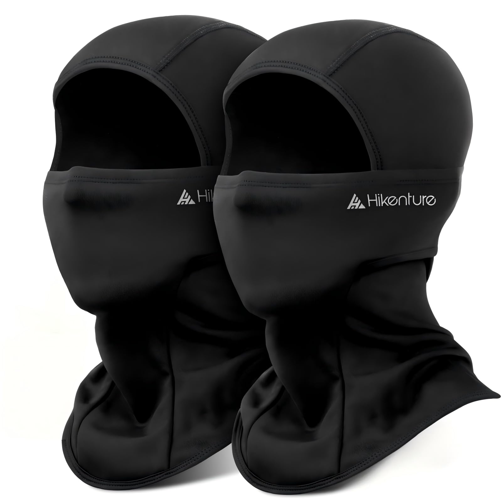 HIKENTURE Sturmhaube Winter, Balaclava Herren Damen, Winddichte Sturmmaske Schwarz, Warme Skimaske Motorrad Fahrrad, Ski Mask, Sturmhauben, Gesichtshaube für Outdoor Sports, Skifahren, Radfahren