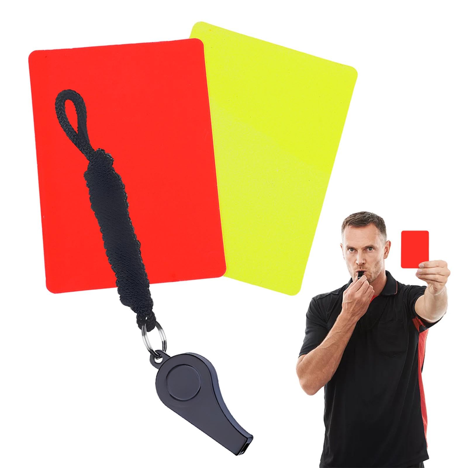 Attrezzatura Arbitrale Set Arbitro My Referee Completo - Carte Fischietto Penna Blocchi Per Calcio Carte Gialle Rosse Fischietto - Foto 5