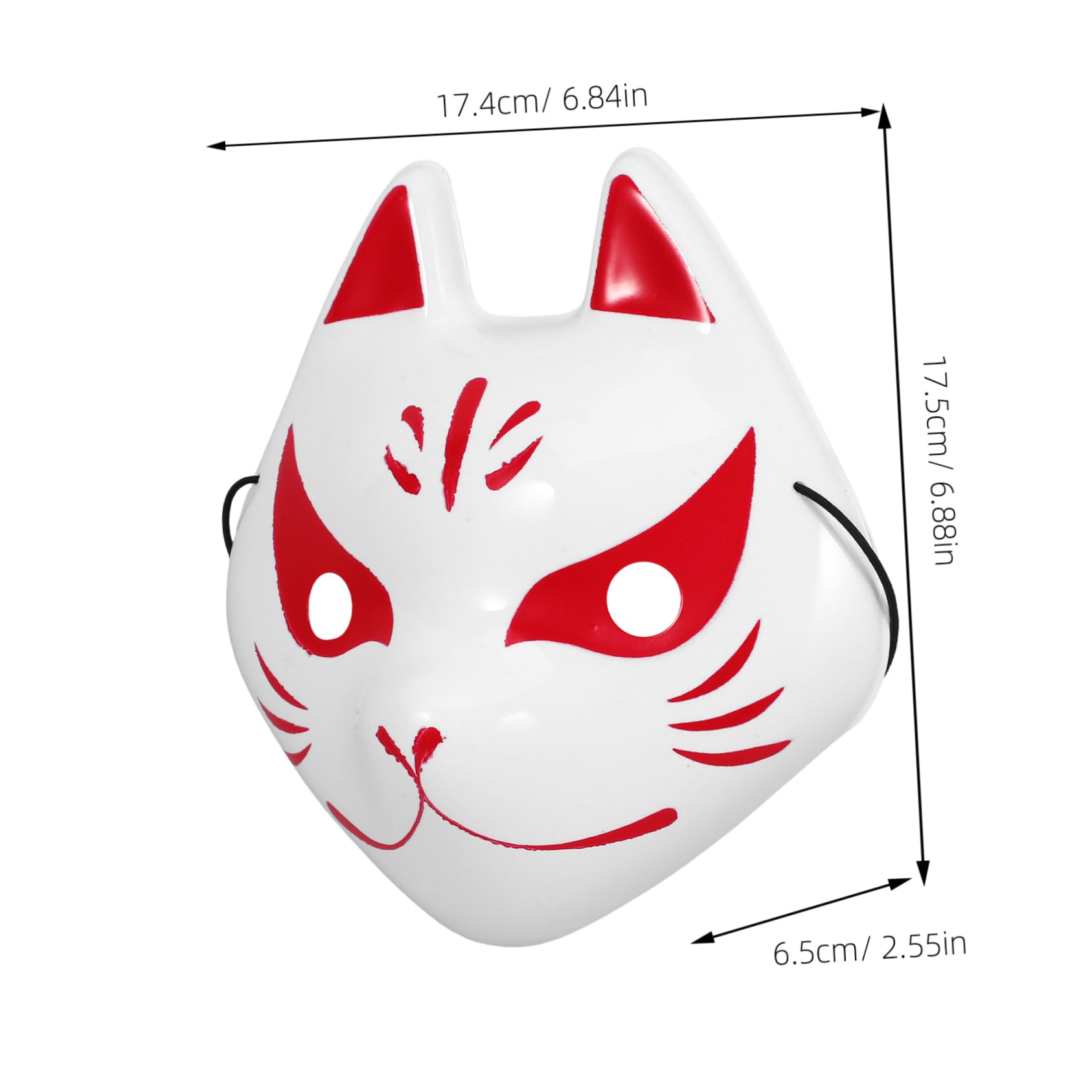 PRETYZOOM Cosplay Foxes Mask Halloween Costumes Delicate Party Mask Fox Halloween Mask Comfortable for Ages