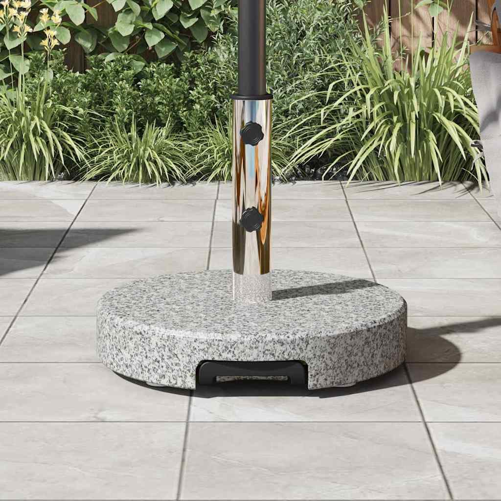 Pied de Parasol Gris Ø 45 x 37,5 cm Granite, Pieds Base pour Parasol pour Terrasse, Piscine, Patio, Jardin, Restaurant