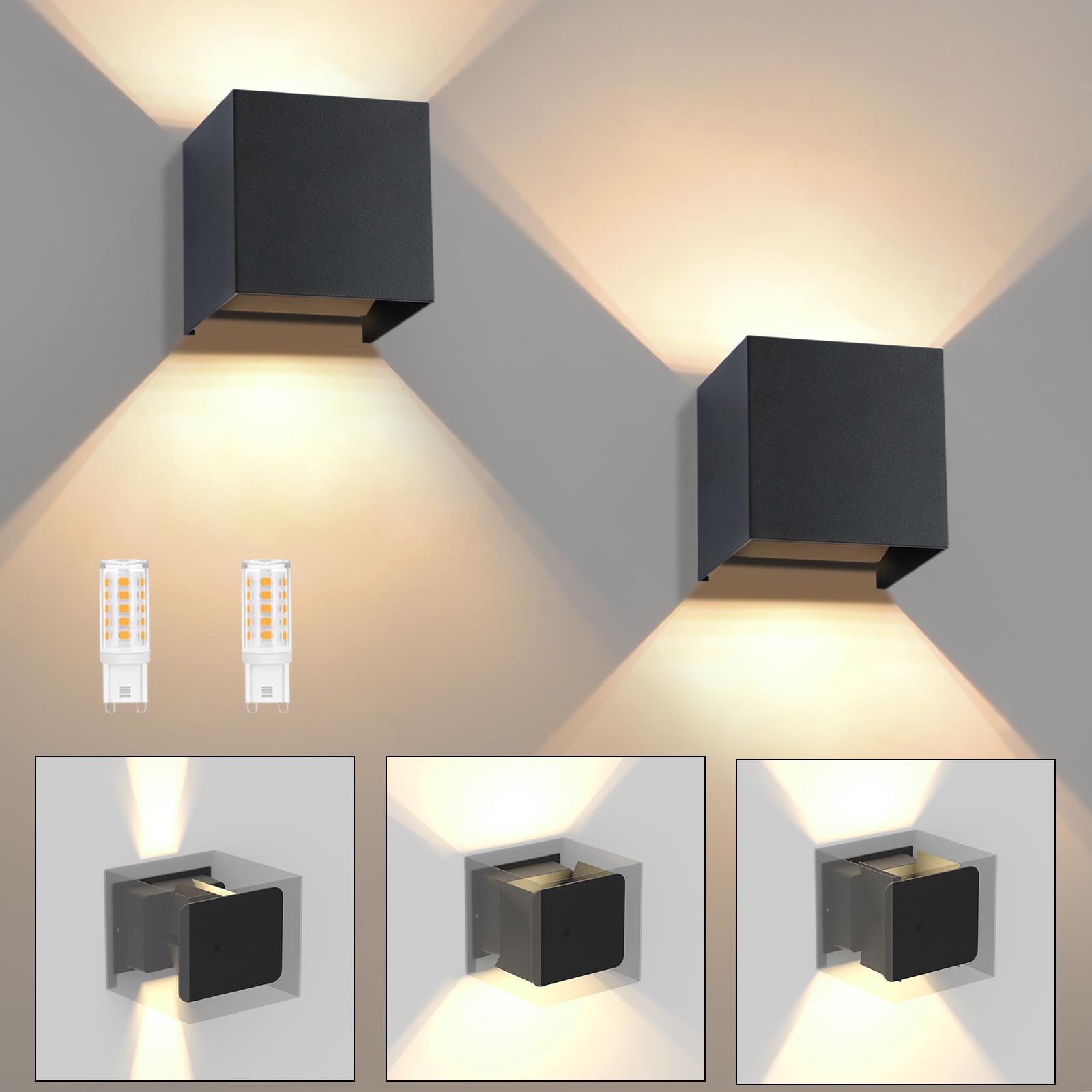 Laittiin LED Wandleuchte Aussen Wandlampe