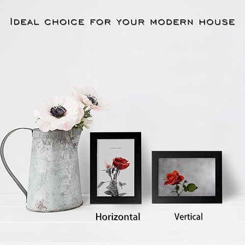 Vista 152 de Egofine Portarretratos de 9 x 12 pulgadas hecho de madera maciza con plexiglás, fotos de 5 x 7/6 x 8 con paspartú o de 9 x 12 pulgadas sin paspartú