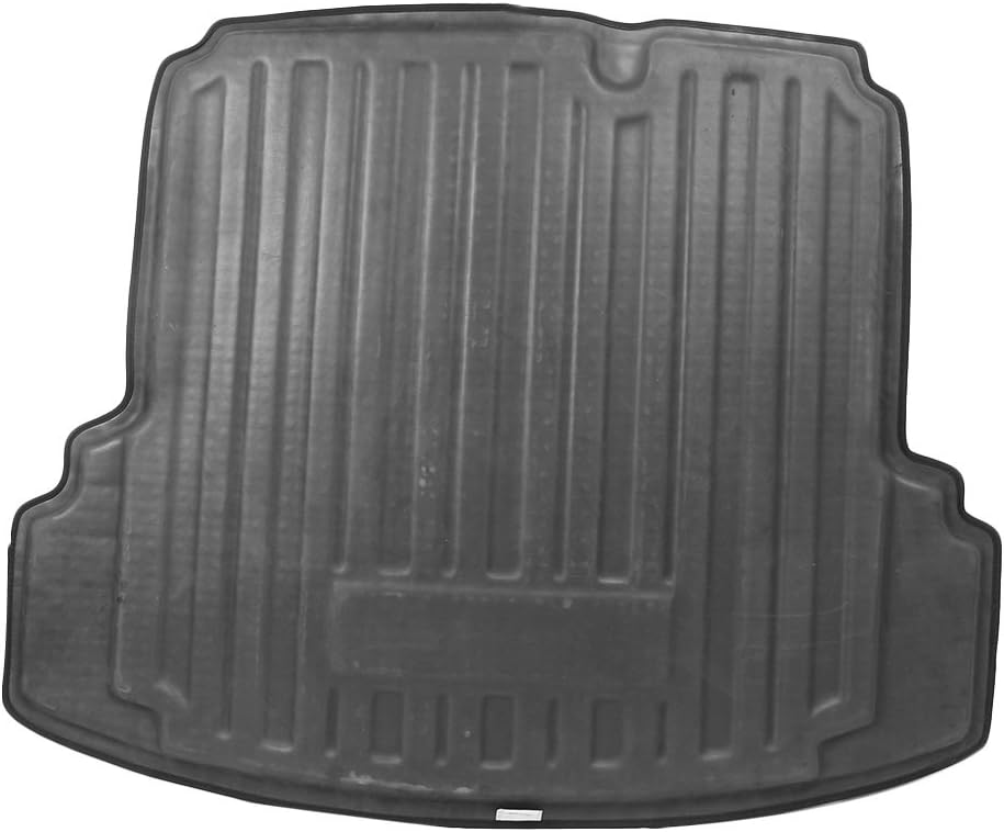 Mallofusa Cargo Liner Rear Cargo Tray Trunk Floor Mat Compatible for Volkswagen Jetta Sedan 2011 2012 2013 2014 2015 2016 2017 2018 GLI Sedan 2012-2015 Black
