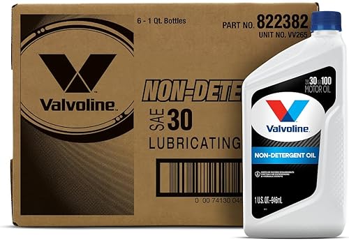 Valvoline Daily Protection - Aceite de motor convencional SAE 30 sin detergente 1 cuarto de galón caja de 6