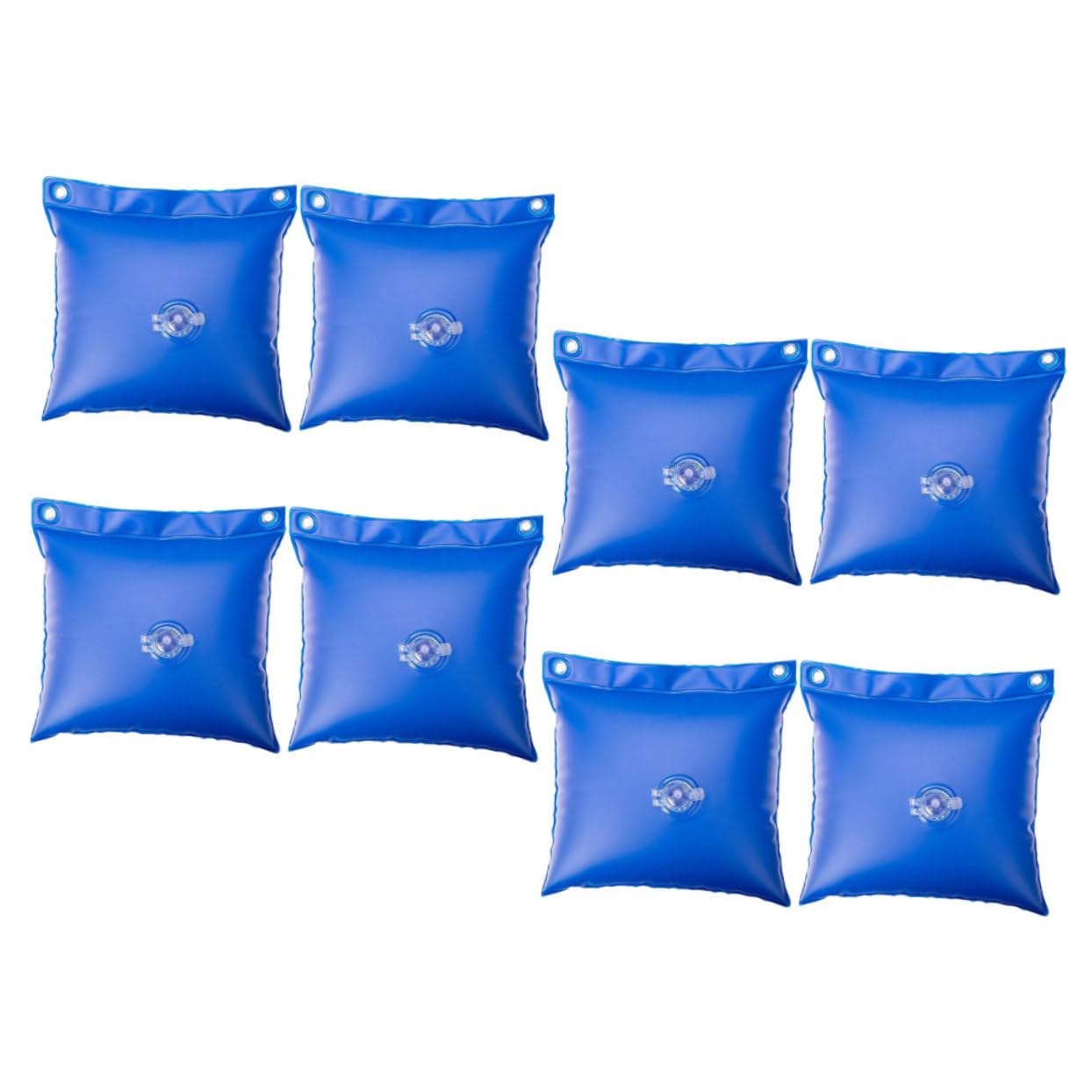 8 pièces Pochette Suspendue pour Piscine PVC Rangement Hivernage pour Piscine Sol Maintien Sécurisé Bâche Hiver et Accessoires Protection Saleté et Intempéries