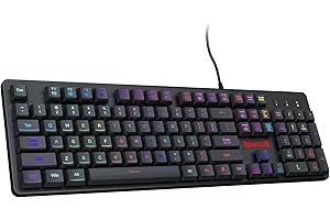 Redragon Kumara K552 RGB LED Backlit Mechanical Gaming Keyboard with Customizable Macros...