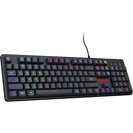 Redragon Kumara K552 RGB LED Backlit Mechanical Gaming Keyboard with Customizable Macros...