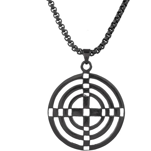 Eclipse Contemporary Black Mens Pendant