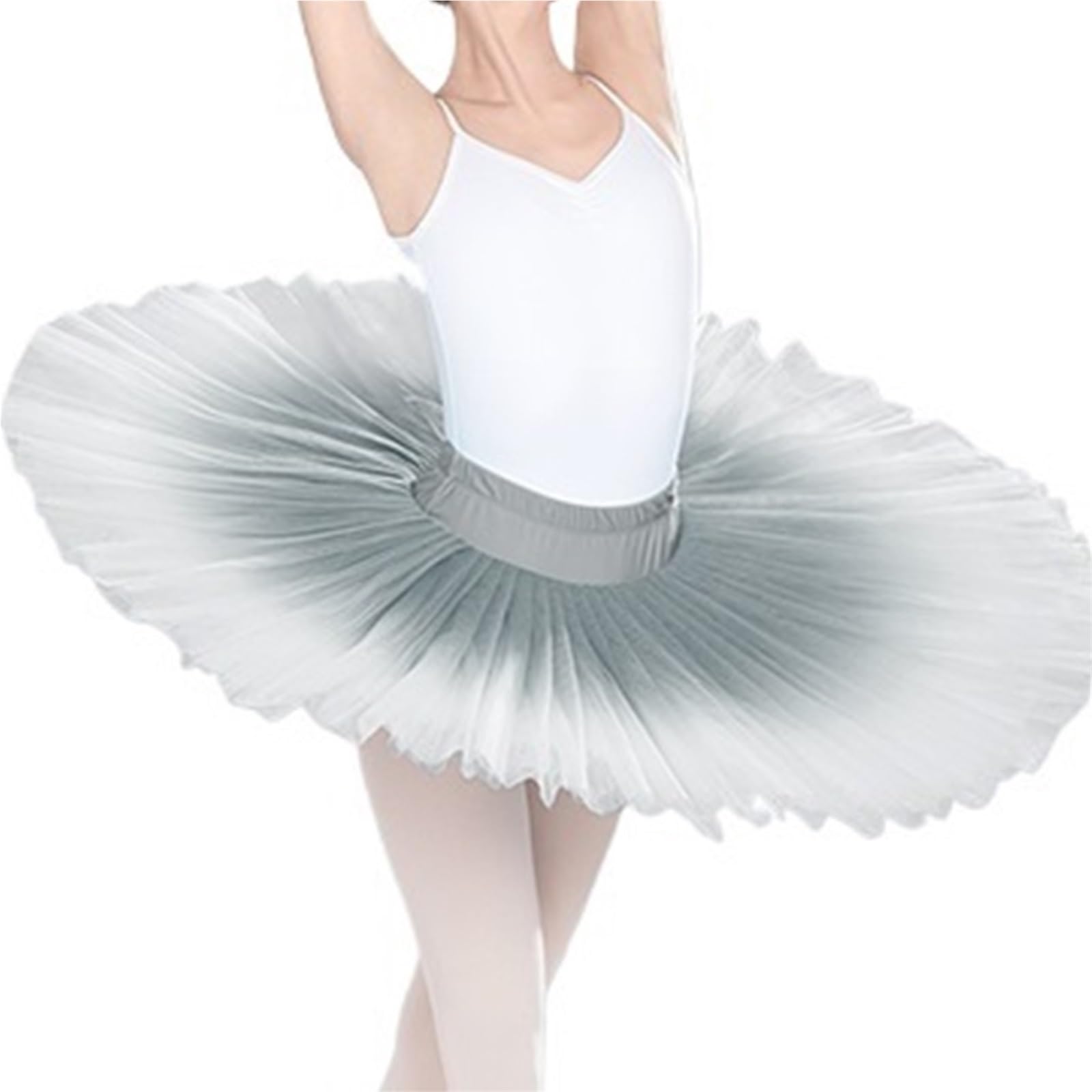 Faldas de tutú Ballet for Mujer, Adolescentes y Adultas, 7 Capas, Estilo El Lago los cisnes, for práctica Baile, con Degradado para Mujeres