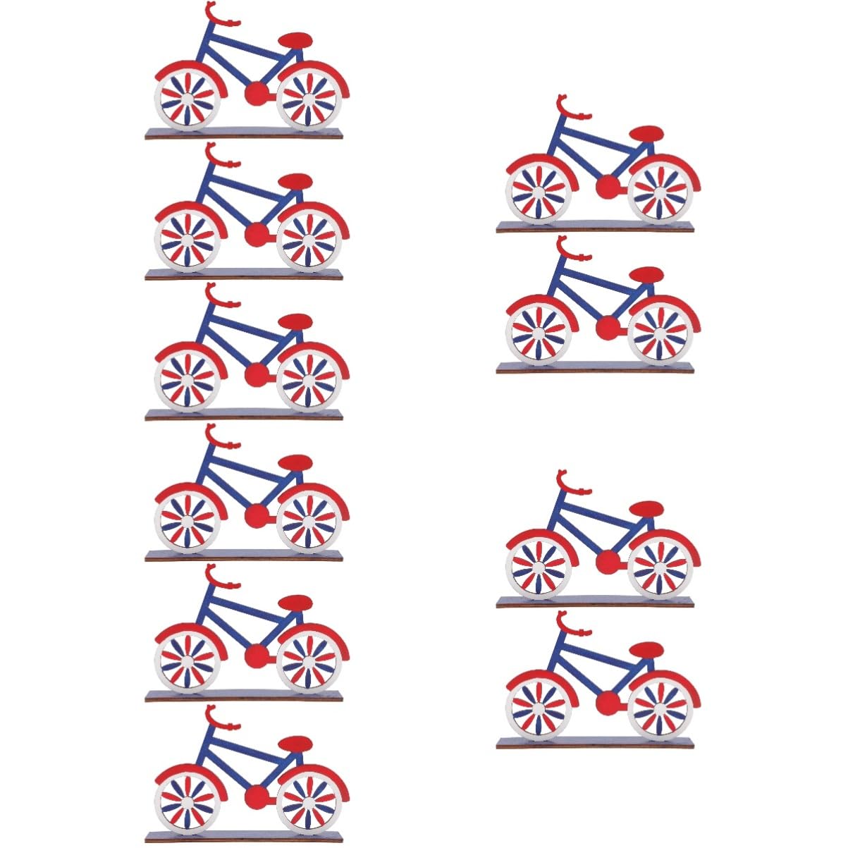 Décorations du Jour Commémoratif et ornements de vélo pour nappe extérieure et buffet