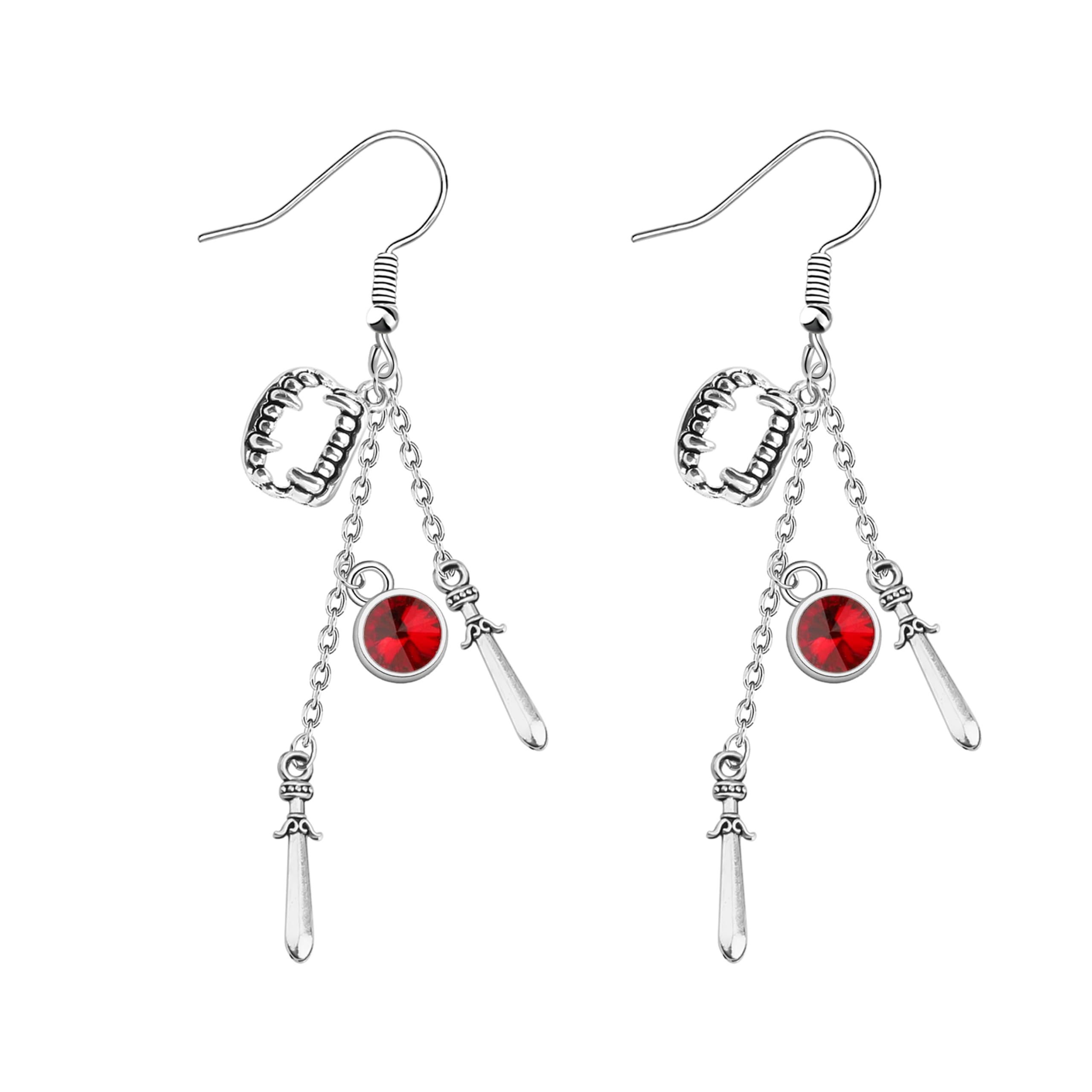 FAADBUK Astarion Earrings - The Pale Elf High Elf Gift for BG3 Fans and Video Game Lovers