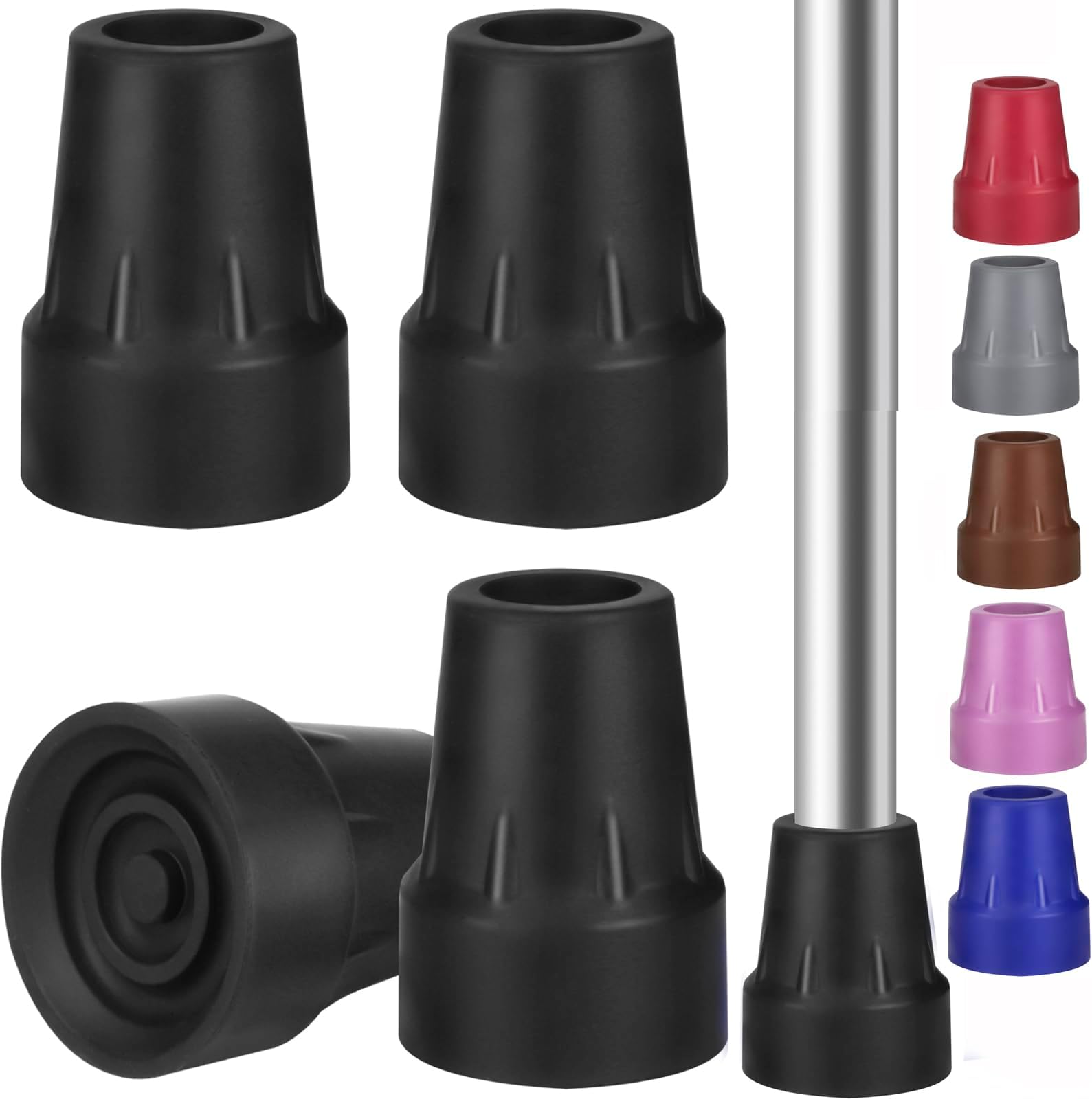 Crutch Tips Heavy Duty Replacement Rubber Cane,Hiking