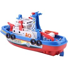 Toy Fire Boat for Kids, Bath Play