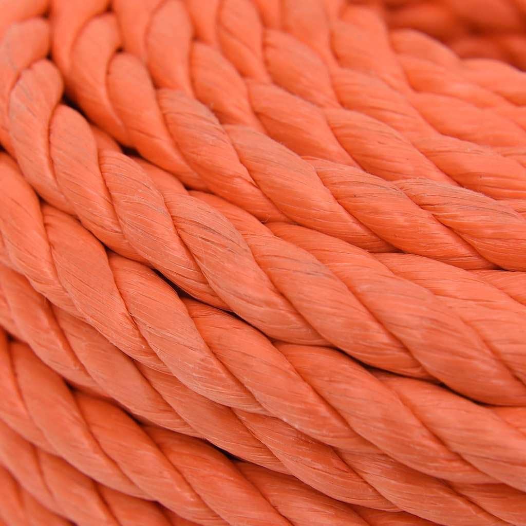 Arbeitsseil Orange 16 mm 50 m Polypropylen Gedrehtes Seil