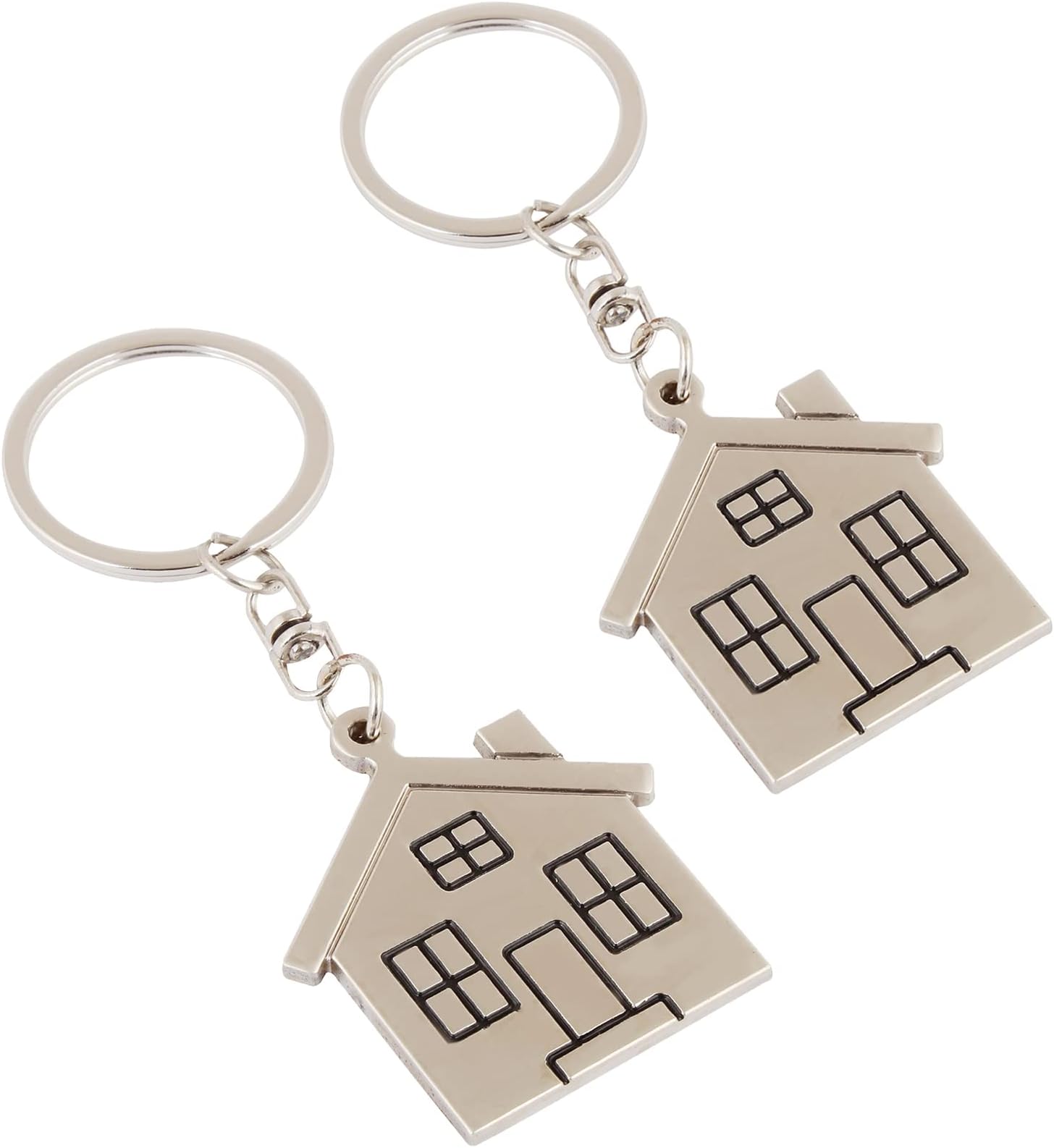 Deccan Metal Home Or House Keychain |Key Ring Combo Set