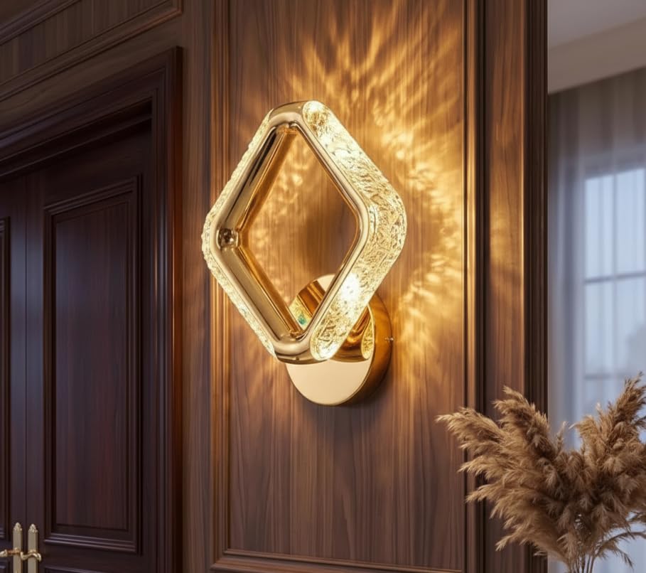Image of Lyse Decor Wall Lights for Home Decoration LED Wall Light with 3 Color Modes, Easy Installation, Ideal for Modern Interiors, Bedroom, Living Room, Hallway, Office (1, WL90)