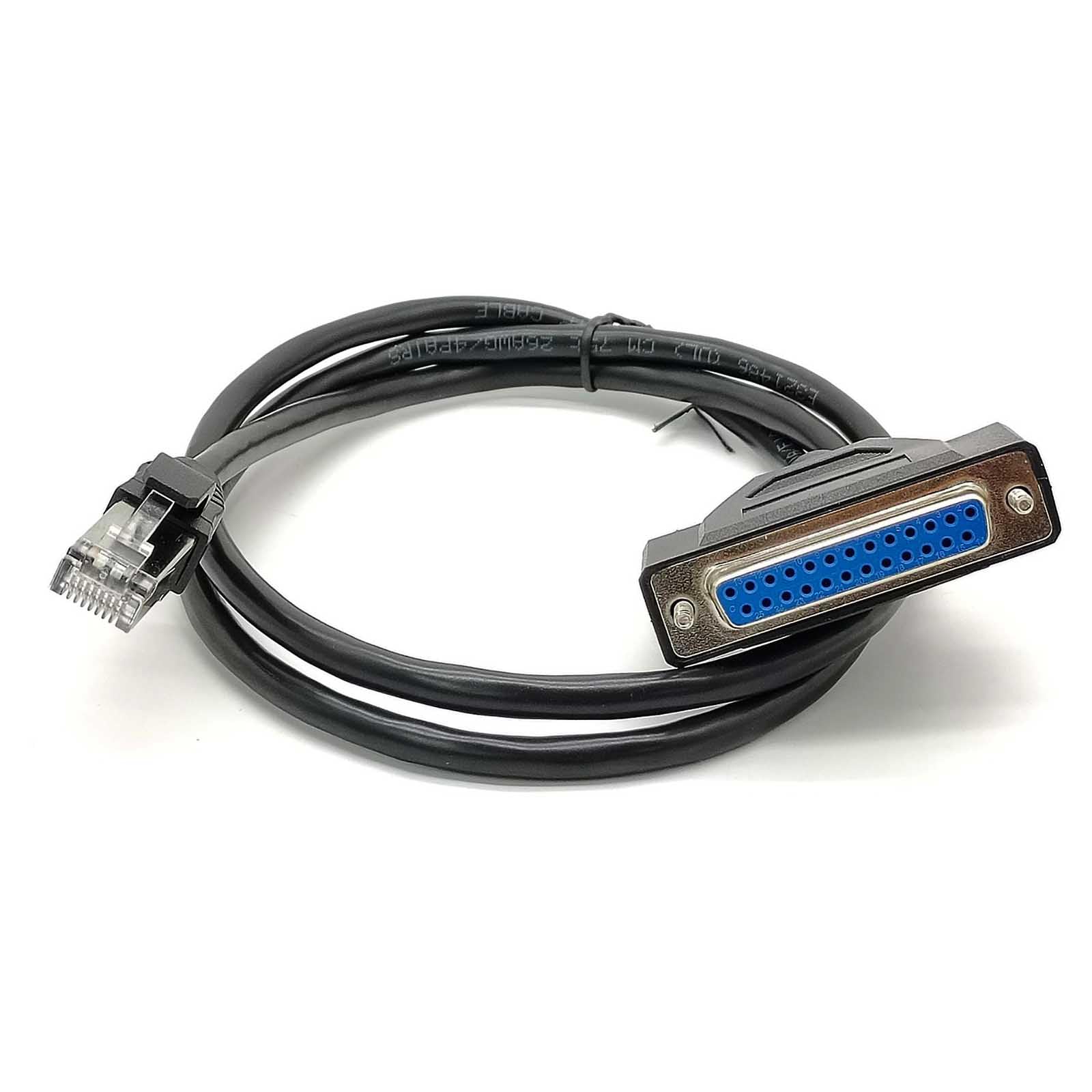 KJCPZYPP DB25 Female to RJ45 Male High-Speed Data Conversion Transmission Cable 1Meter