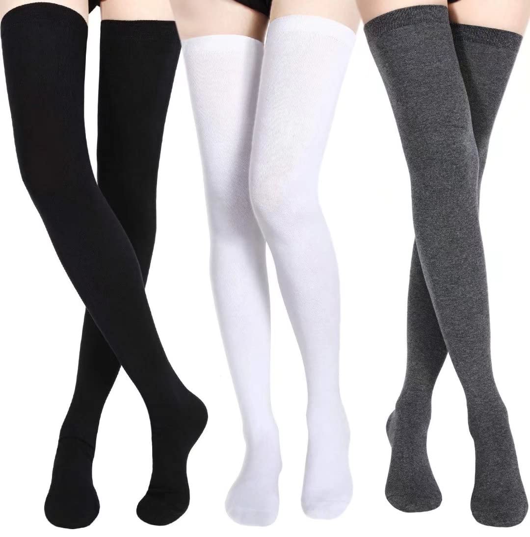Women's Long Knitted Fingerless Gloves Thumbhole Stretch Arm Warmers