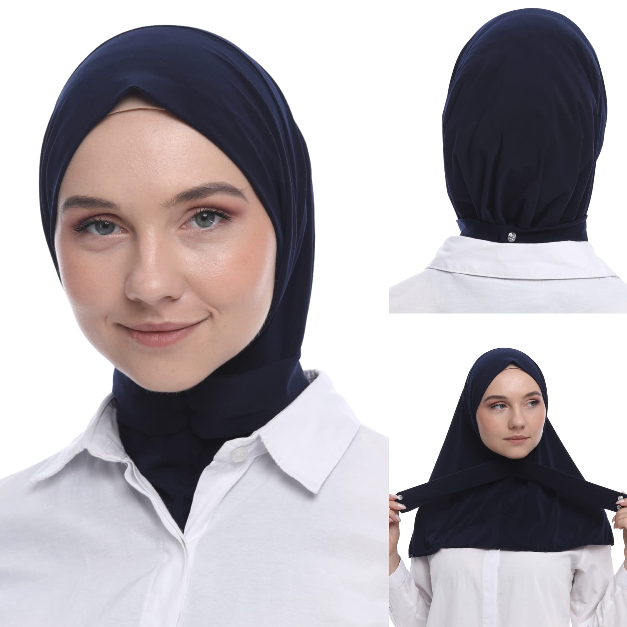 Muslim Hijab for Women - Premium Quality hijab scarf for women made up of 100% Stretchable Polyester, Instant hijab