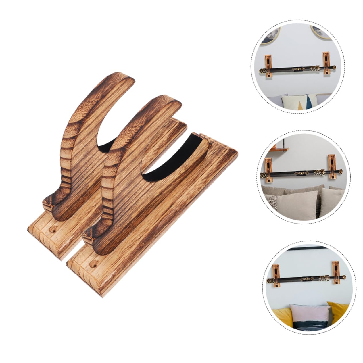 Abaodam Wooden Toy Stand Sword Display Mount Sword Holder Space-efficient Storage Sturdy Construction