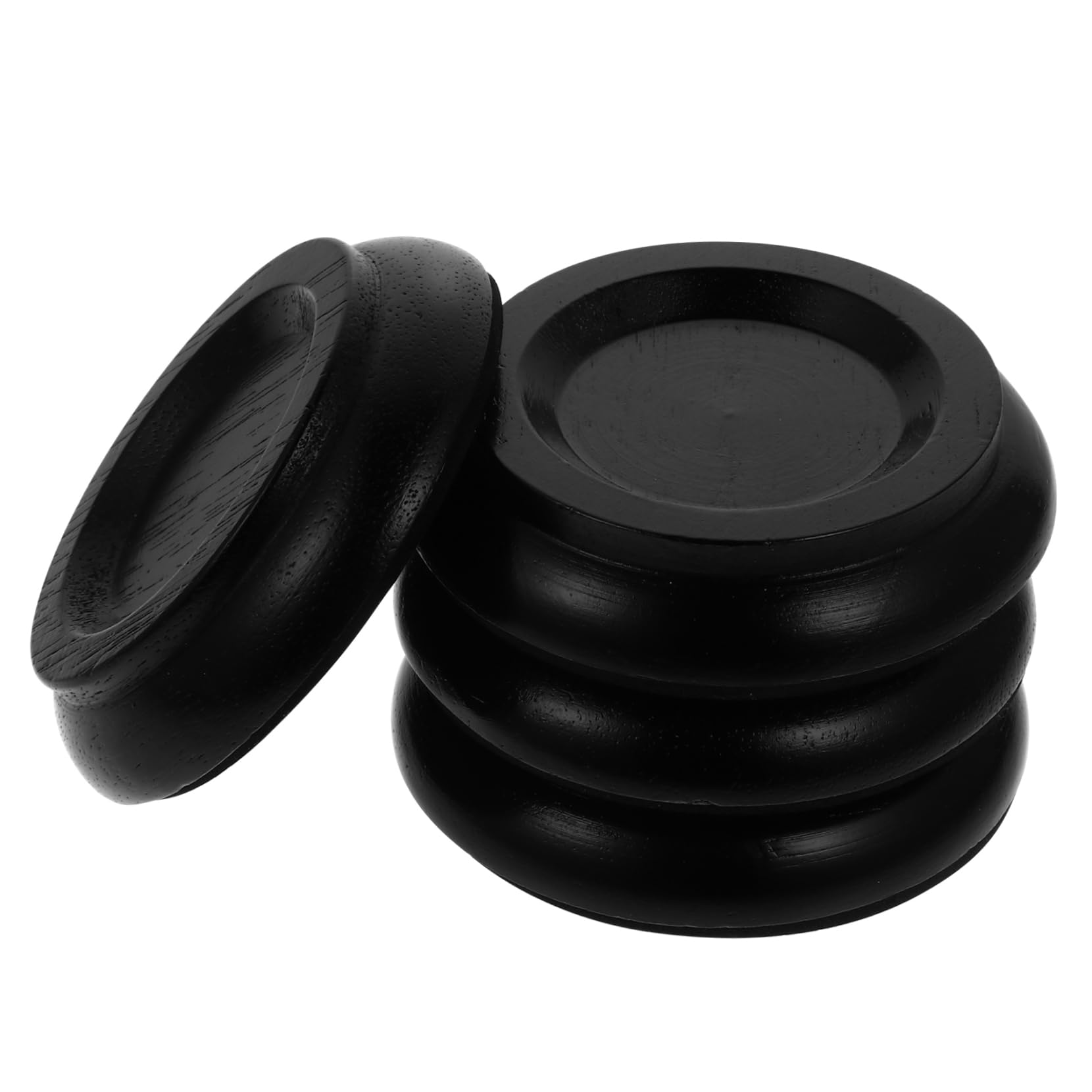 Levemolo Grand Piano Foot Pads Anti-vibration Non-slip Wooden Piano Mat 4pcs Set