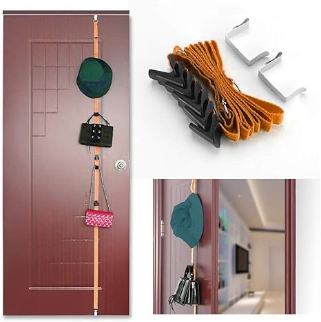 Amazon Bidiri多機能 野球帽ラック の収納 キャップラック 掛け吊り下げ式 ドアフック キャップラック Cap Rack 帽子掛け 扉収納 自由調節 取り付け簡単 省スペース オレンジ フック オンライン通販