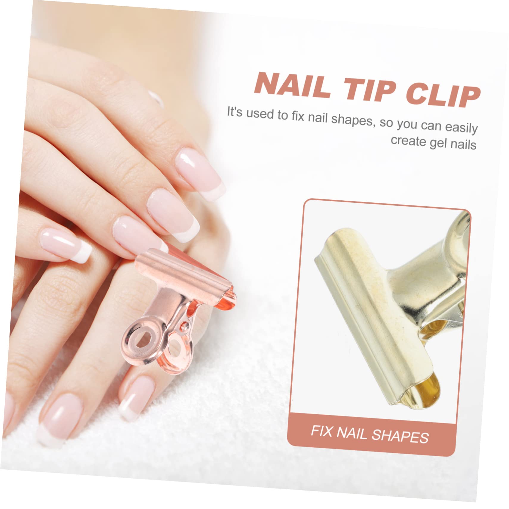 FRCOLOR 5 Set Di Pinze Per Unghie Spesse Pinze Di Fissaggio Per Manicure Pinze Per Nail Art Pinze Per Unghie Finte Design Innovativo Per Unghie 12 Pezzi*5