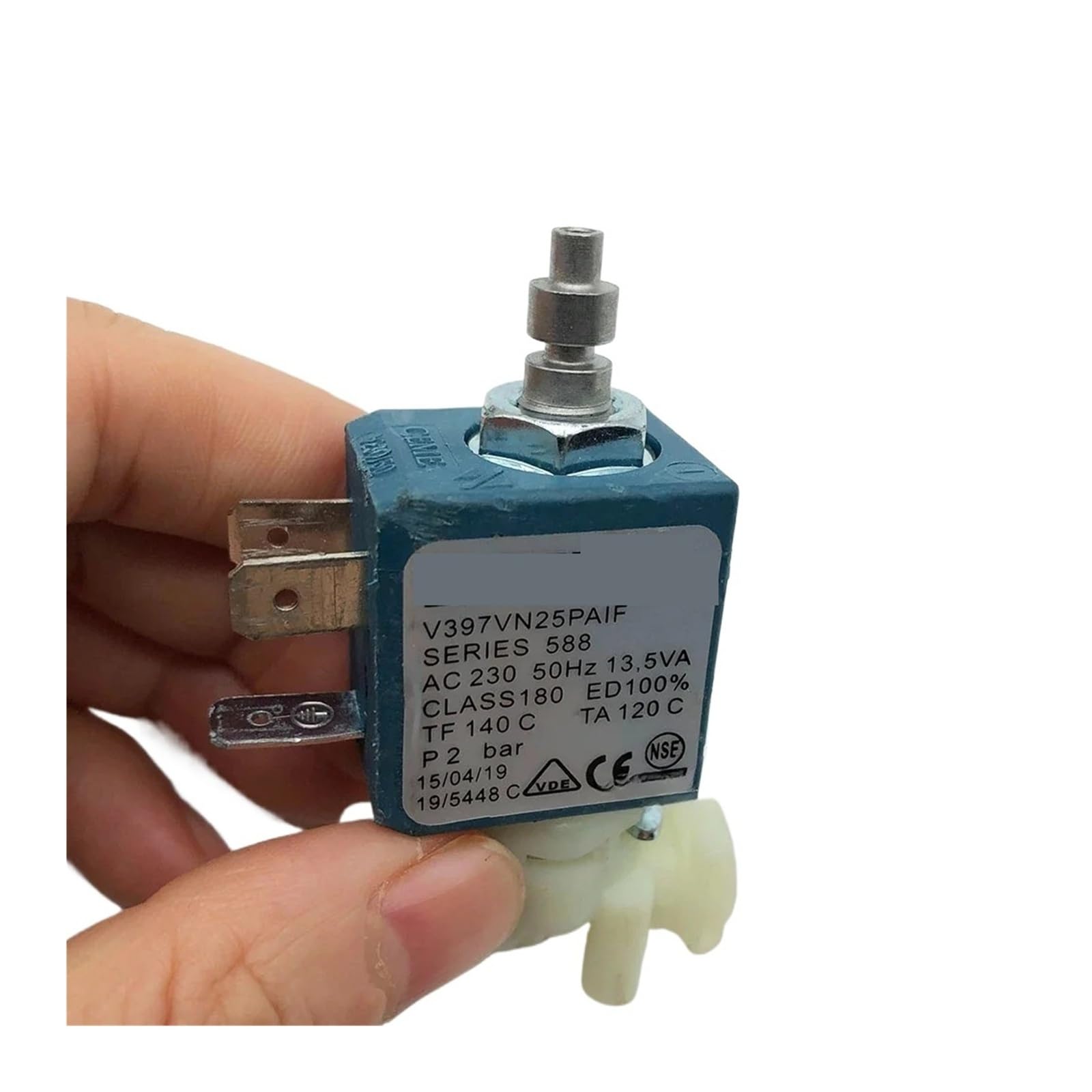 Piezas De Válvula Solenoide for Cafetera SERIE 588 V397VN25PAIF 13.5VA, Compatible Con CEME,V397 for Cafetera Limpiadora A Vapor(P3T0208.230V)