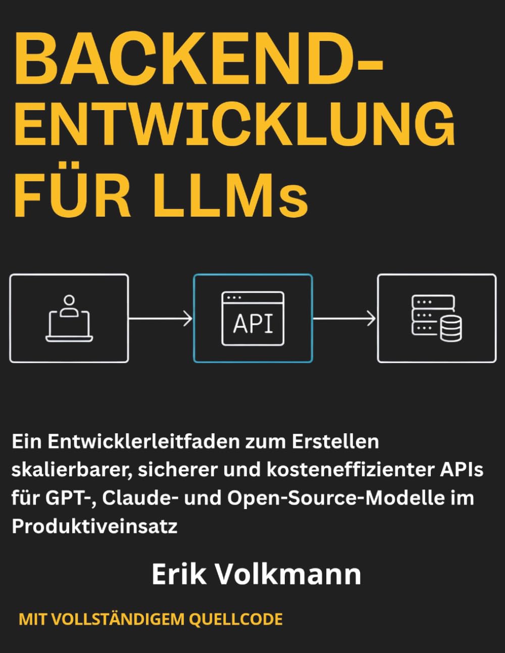 BACKEND-ENTWICKLUNG für LLMs (German Edition): Ein Entwicklerleitfaden zum Erstellen skalierbarer, sicherer und kosteneffizienter APIs für GPT-, Claude- und Open-Source-Modelle im Produktiveinsatz