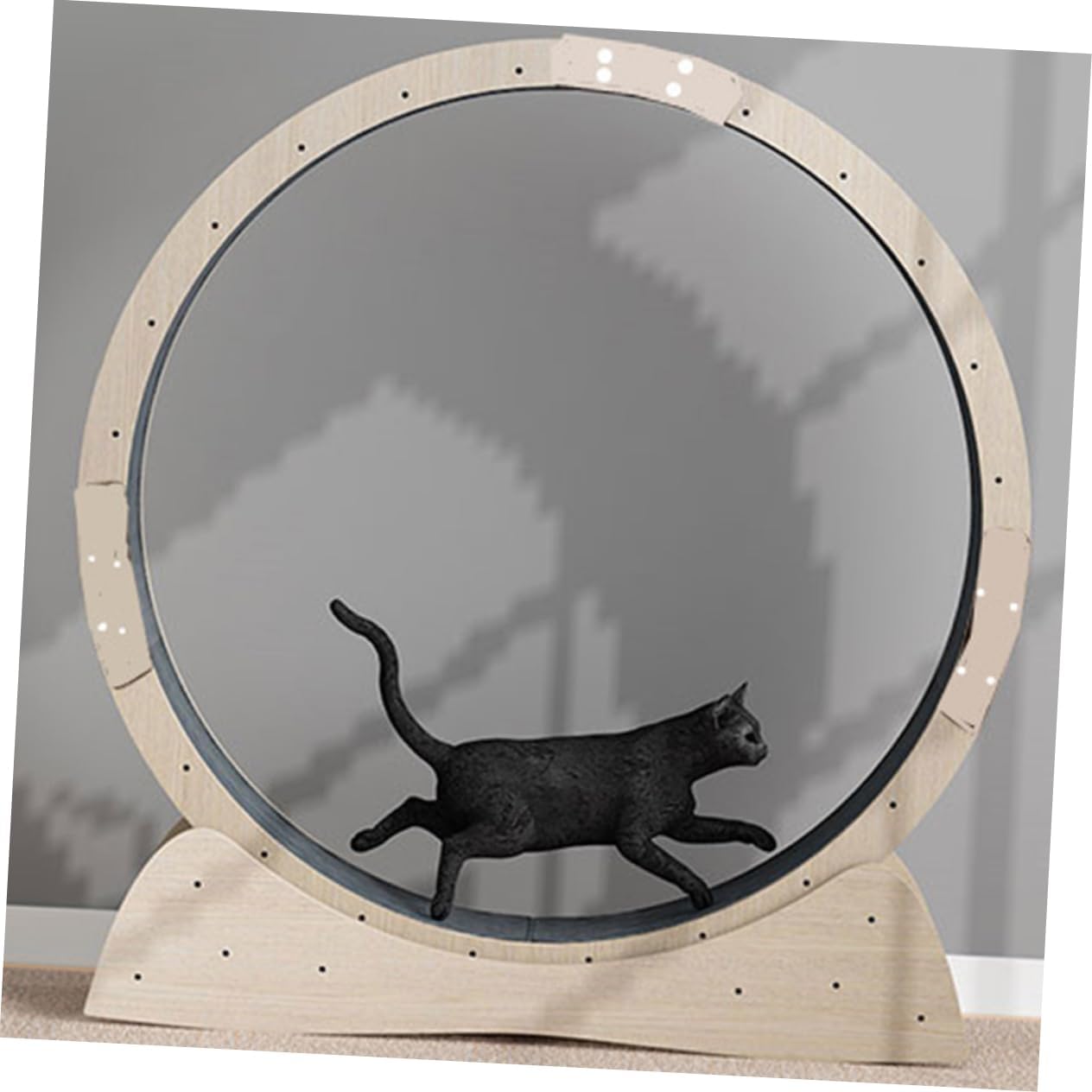 Cat Exercise Wheel Replacement Mat Multifunctional Cat Scratcher Pad for Running and Play Easy Installation Fit