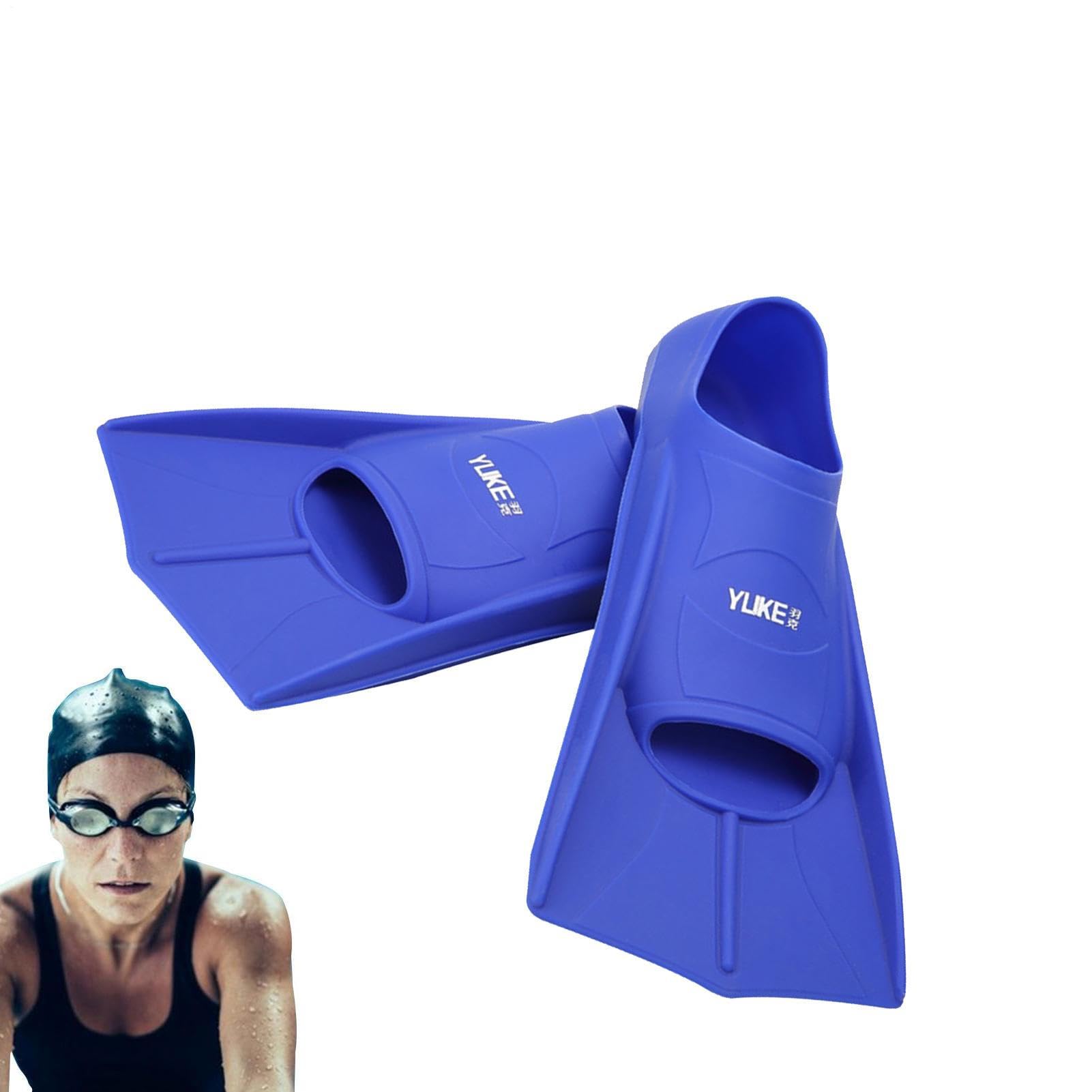 Schnorchelflossen – Schnorchel-Trainingsflossen | Schwimmflossen | Schwimmflossen mit offener Ferse | tragbar kurz leicht voller Fuß | Anpassung des Tauchbeckens für Training Erwachsene Männer Frauen
