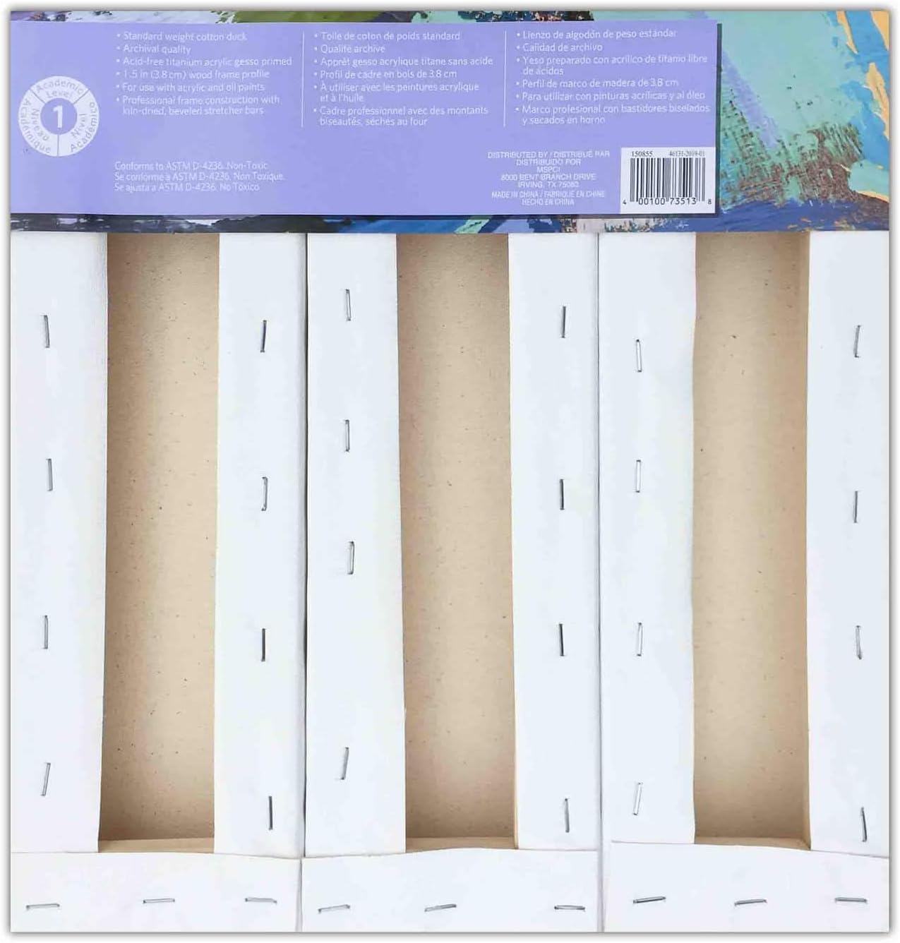 3 Pack 4”; x 12”; Deco Canvas, Level 1 by Artist's Loft®