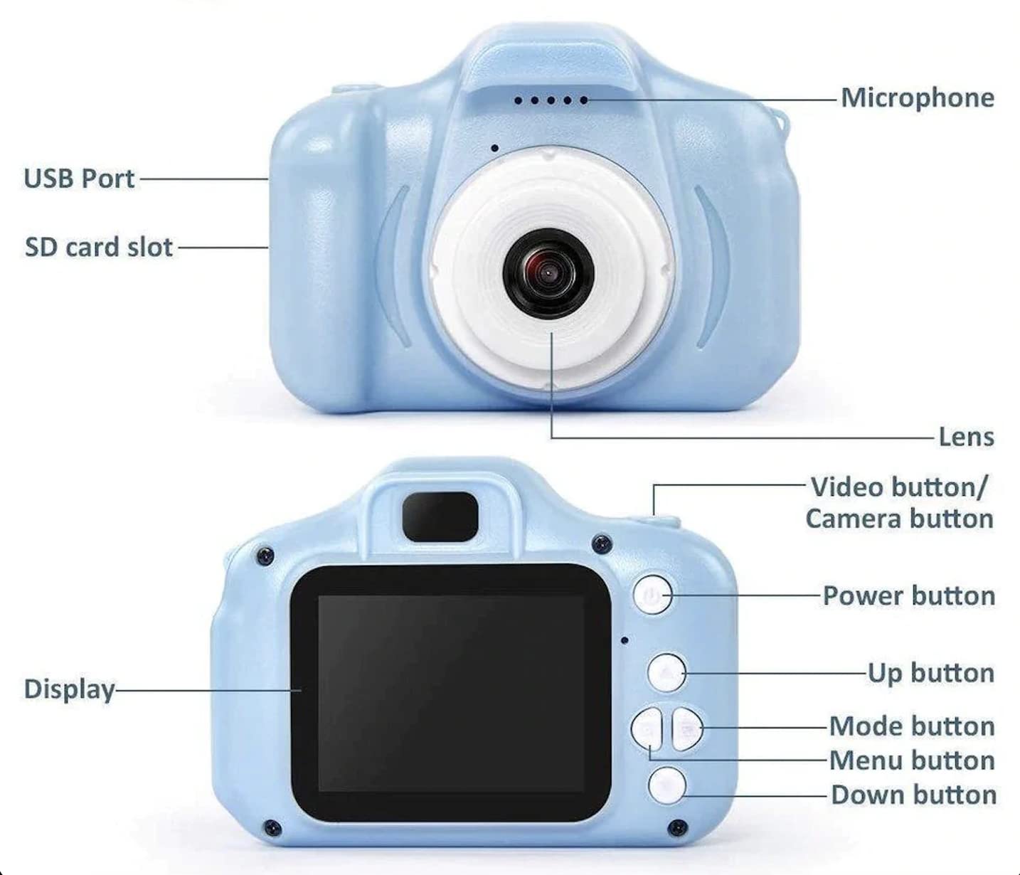 Keilini Kids Digital Camera Reviews Portable Size Designed, 45% OFF