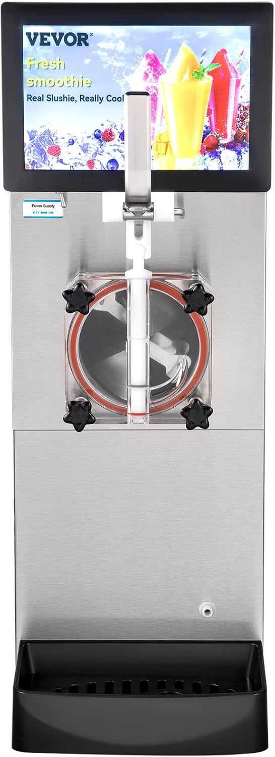 VEVOR Commercial Slushy Machine angled view