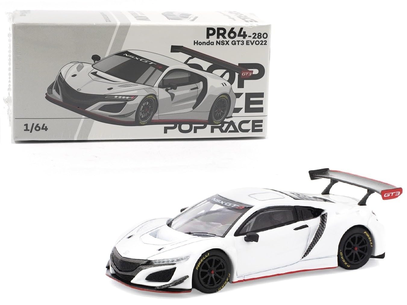 Diecast Collectibles Model Car Compatible with Pop Race 1:64 Honda