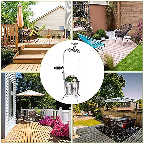 Robinet extérieur pot de fleur lumière pour éclairer une terrasse sombre - 2