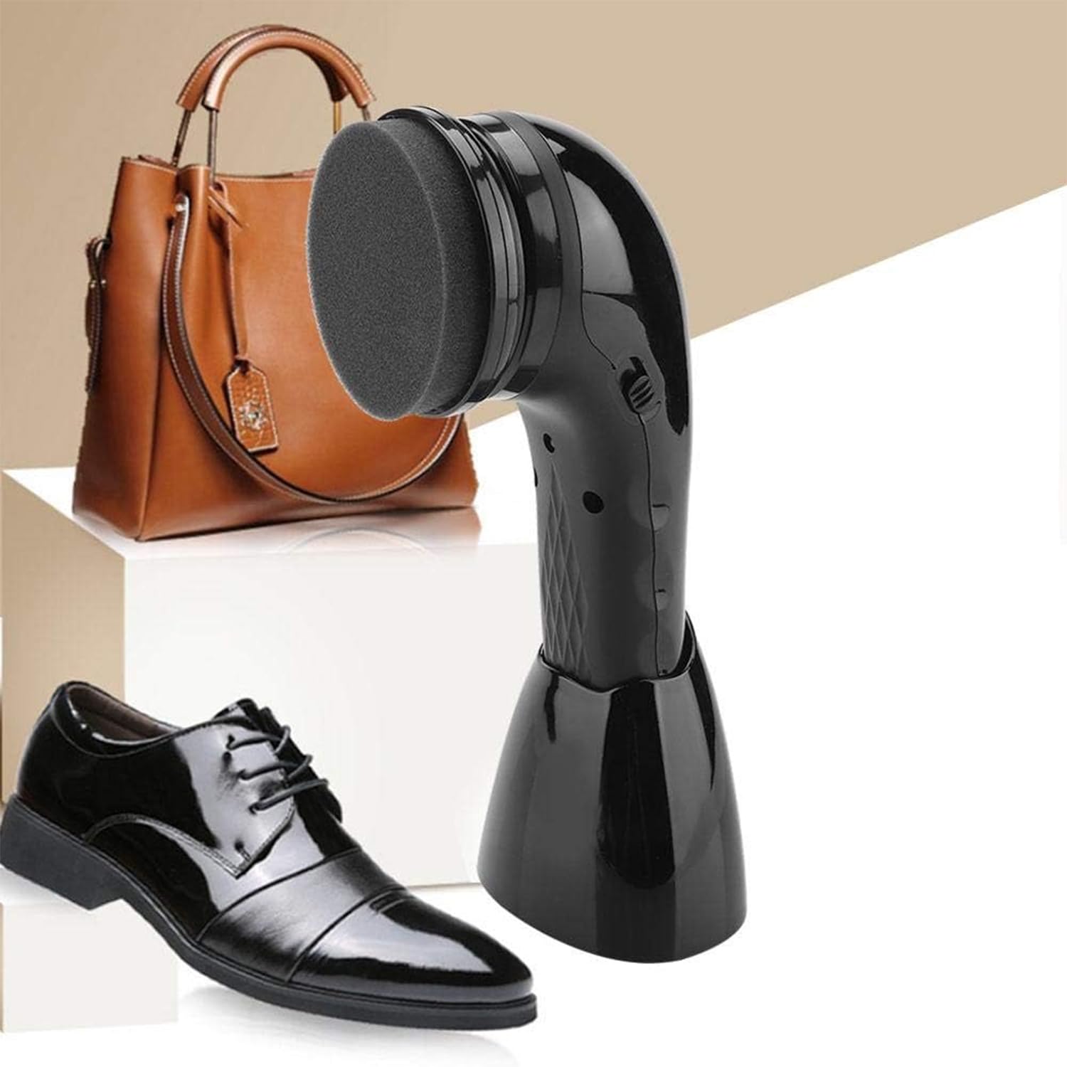 Kit Elettrico per la lucidatura delle Scarpe, Spazzola elettrica Senza Fili per la Pulizia delle Scarpe, Kit di Pulizia Portatile per la Cura della Pelle, con 6 testine, Ricaricabile Via USB