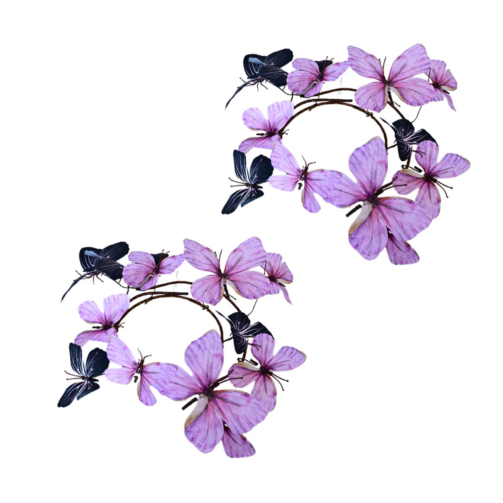 Msioytog Gradients Butterfly Silk Flower Bouquet Textured Branch for Table Top Centerpieces or Party Decoration Color Changing Party Decoration Vine