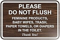 Vista 20 de All Quality Letrero clásico enmarcado con texto en inglés «Please Do Not Flush Thank You» para baño, 4 x 6 pulgadas (negro y blanco) 1 paquete