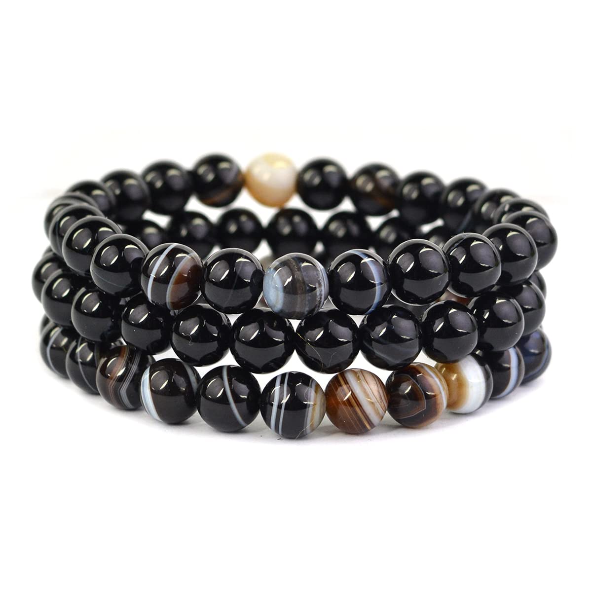 Reiki Crystal Products Natural Sulemani Hakik Bracelet, Sulemani Hakik Stone Bracelet, Semi Precious Combo Crystal Gemstone Layered Bracelets for Men and Women Pack of 3 pc (B09PR8NMML) Amazon Price History, Amazon Price Tracker