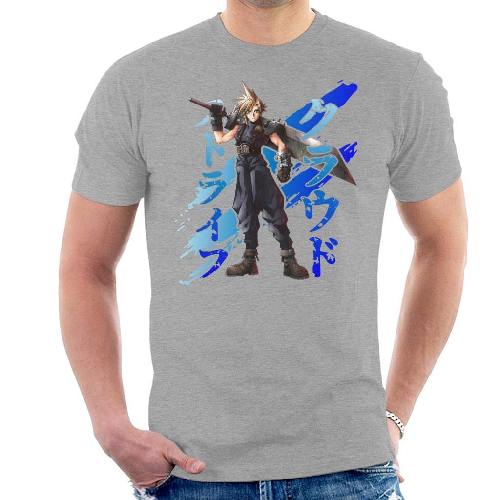 Cloud Strife Blue Ink Final Fantasy VII Men's T-Shirt