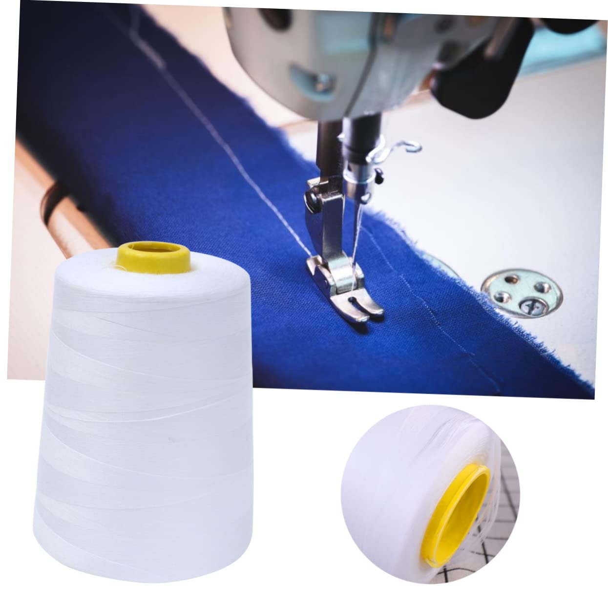 Veemoon 4stücke Yards Polyester-nähgarn Schwarz Und Weiß Langlebig Und Reißfest Für -projekte Quilten Und Näharbeiten Für Nähmaschinen Geeignet